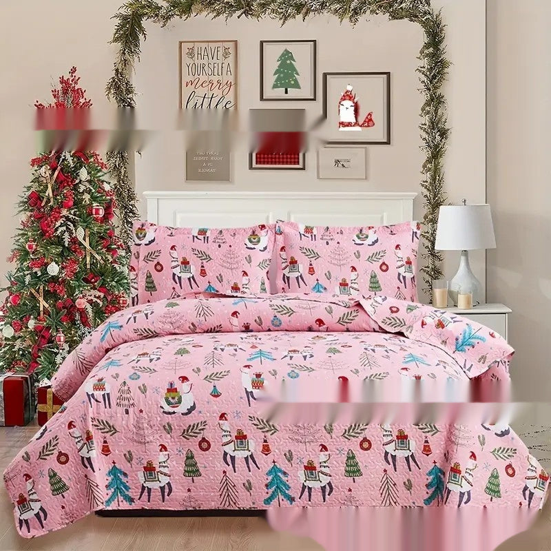 Celebration Cute Christmas Bed Quilt Cover