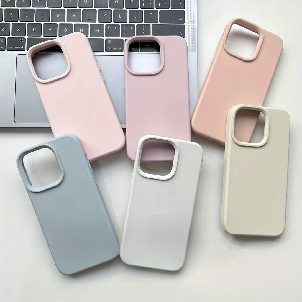Premium Liquid Silicone Phone Case - Durable &amp; Shockproof Protection for iPhone Series - Anti-Slip, Flexible, and Slim-Fit Design