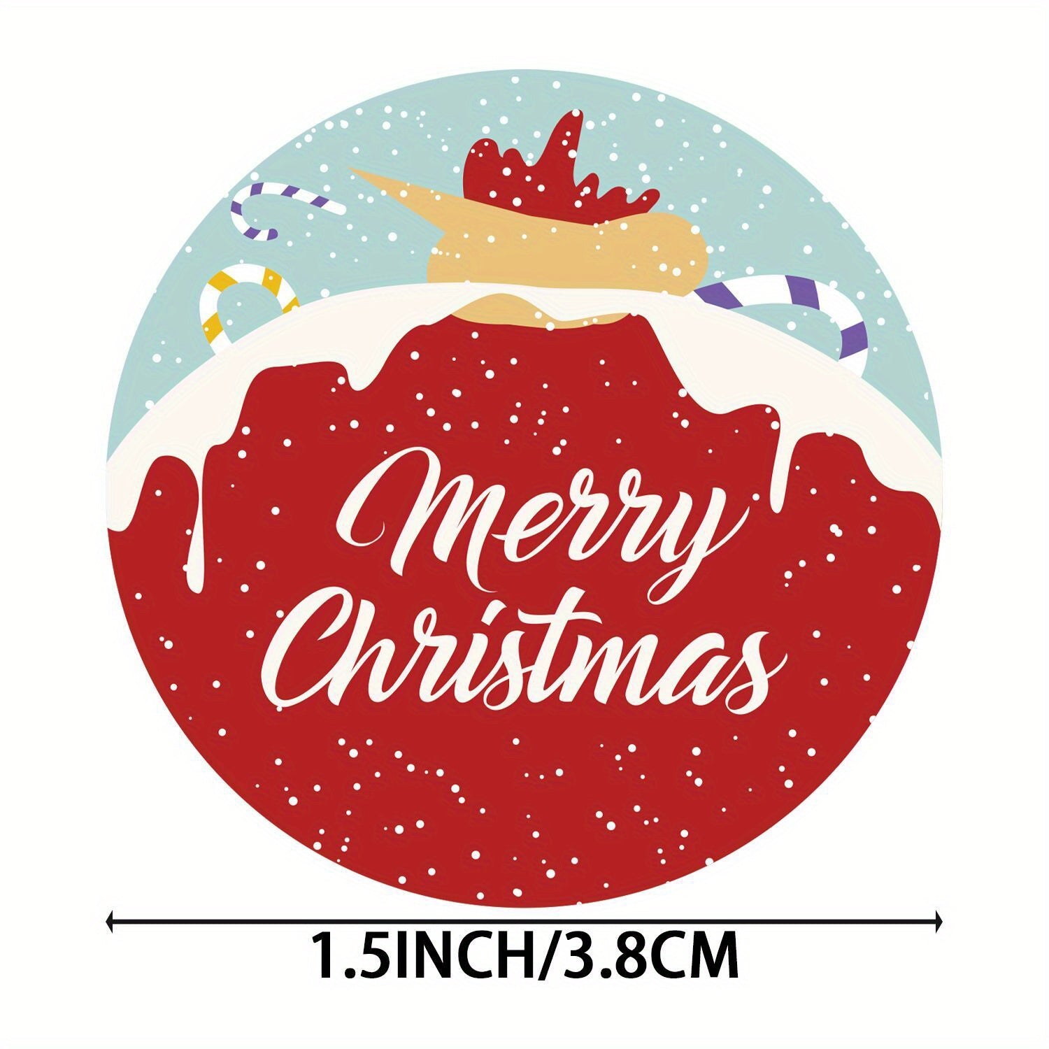 20 Stickers/Pack, Cartoon Christmas Happy Sticker Holiday Gift Decoration Apple Gift Snowflake Santa Claus And Snowman Sticker Sealing Sticker, Navidad, Seal Sticker, Business Commodity Packaging Sealing Stickers, Gift Box De