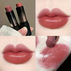 1pc, Dewy Glossy Lipstick, Long-Lasting & Non-Sticky, Mirror Shine Lip Gloss, Moisturizing, Perfect For Daily Use & Mother's Day Gift, Red-Brown Shades