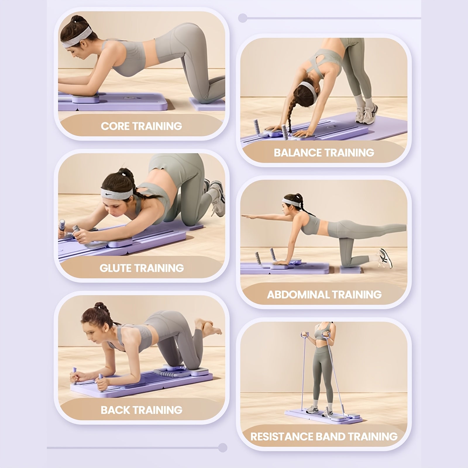 FAST US SHIPPING!!! Adjustable Pilates Board, Home Workout | Ab &amp; Push-up Training Board - Yoga