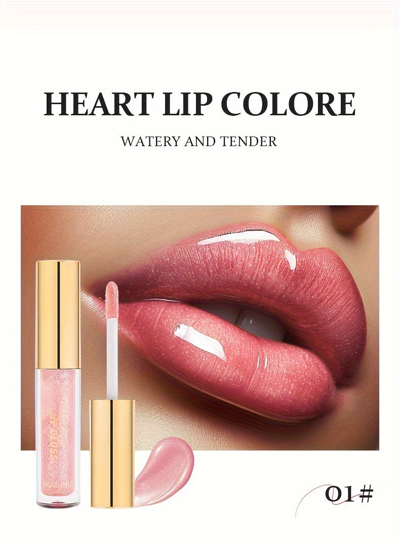 Shimmering Berry-Shade Lip Gloss - Moisturizing & Nourishing, Anti-Crack for All Skin Types, Perfect for Fall/Winter
