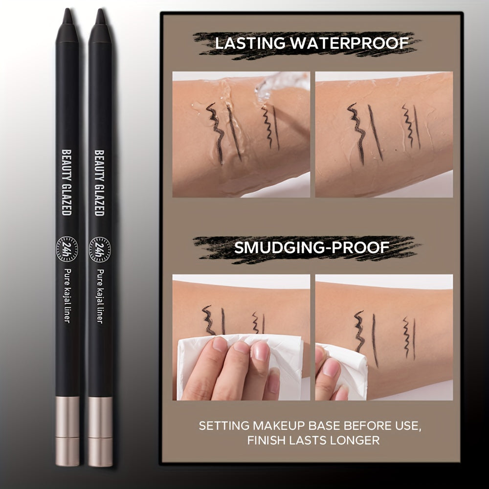 1 Set: Dark Style Matte Lipstick, Waterproof Eyeliner & Eyeshadow Pen Trio - Long-Lasting, Plant-Based Squalane Halloween Makeup Kit for Bold & Dramatic Looks