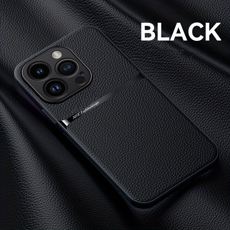 New Arrival Luxury Magnetic Soft Phone Case for iPhone 15 Pro Max Plus, 14 Pro Max Plus, 11, 13, 12 Pro Max - Shockproof, Lens Protection, Artificial Leather Back Cover - Durable, Stylish, and Protective Accessory