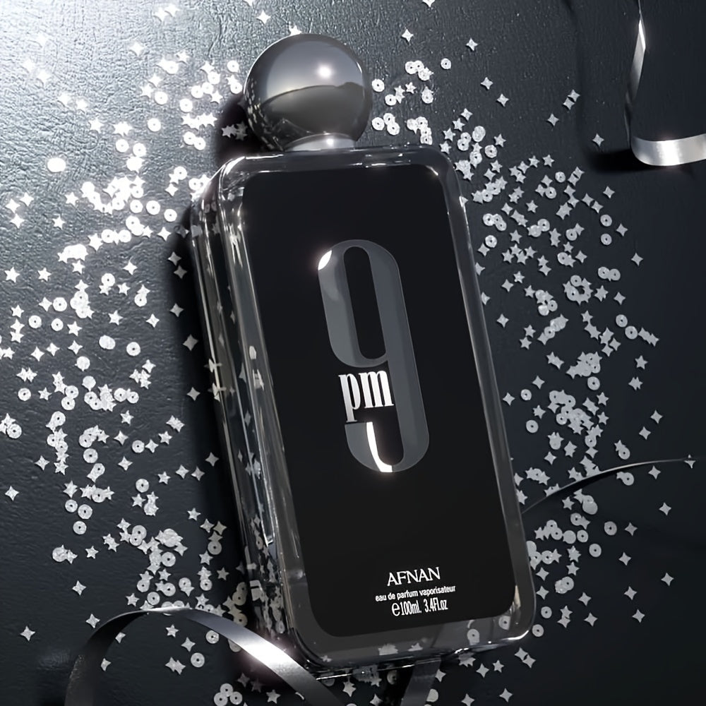 100ML (3.4 OZ) 9PM EDP Men's Perfume - Invigorating Peppermint Scent, Long-Lasting Fragrance, Seductive Dating Charm Cologne for Men and Women - Everyday Wear, Perfect Gift