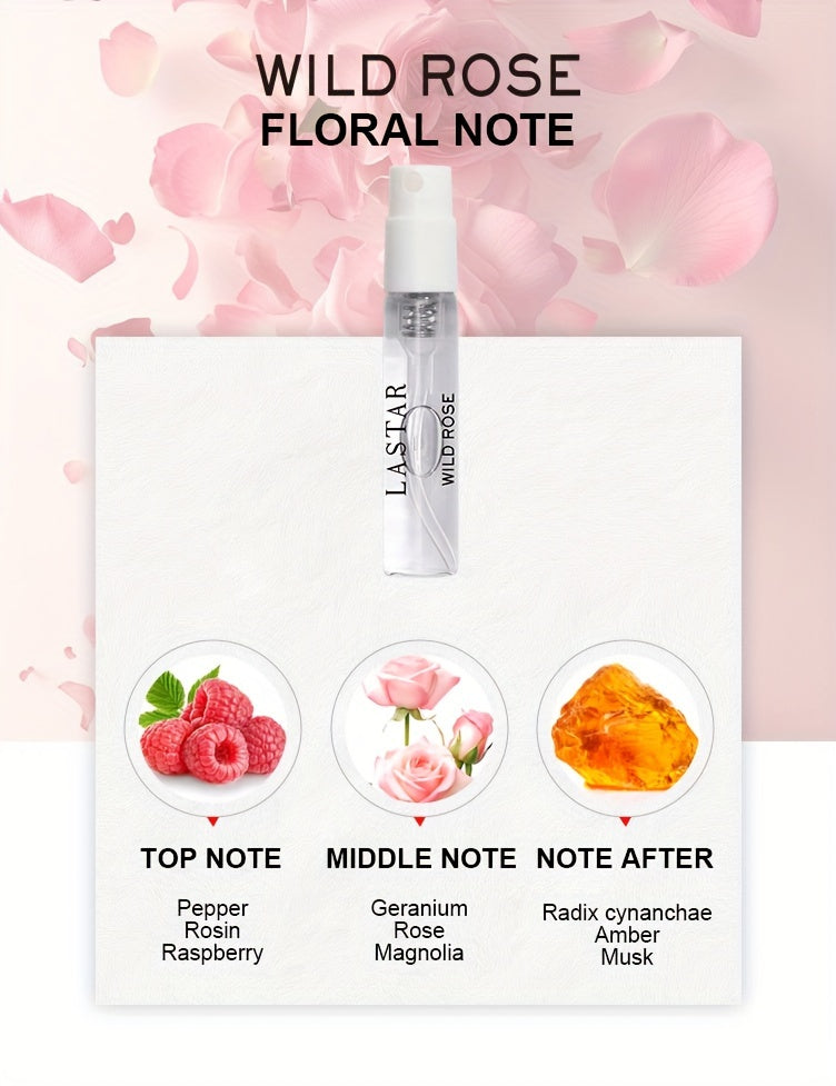 LASTAR 8pcs Perfume Gift Set - 0.1oz Each, Long-Lasting Fragrance for Men & Women, Classic Floral Notes, Perfect for Dates & Travel, Ideal Holiday Present