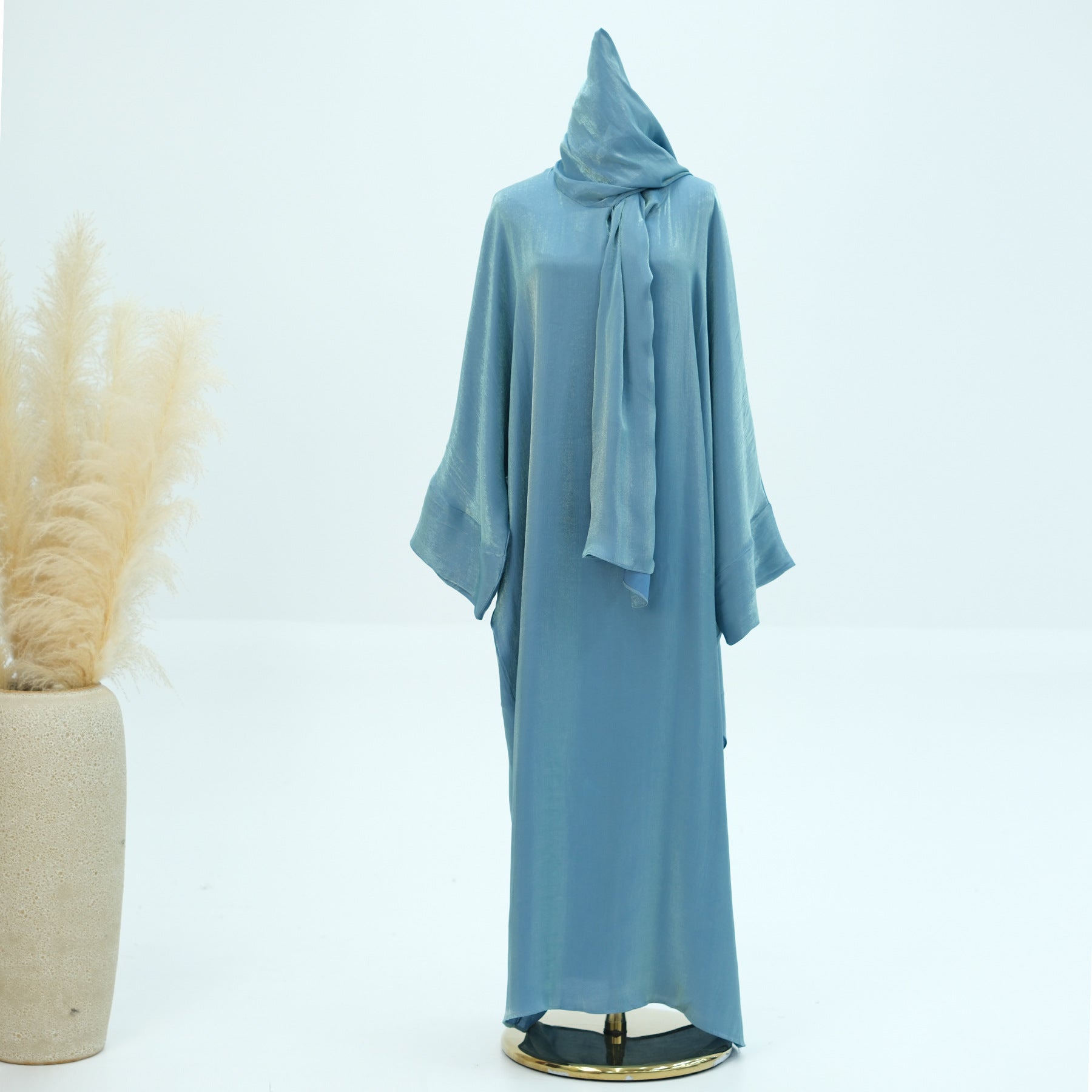 Robe longue élégante et colorée en tissu