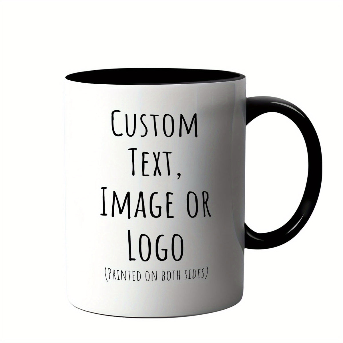 1 Custom Mug 11oz - Personalized coffee mug with custom photo, text and logo - 100% food safe, dishwasher and microwave safe - Perfect gift for Christmas, Mother's Day, Father's Day, couples, men and women - Unique and though