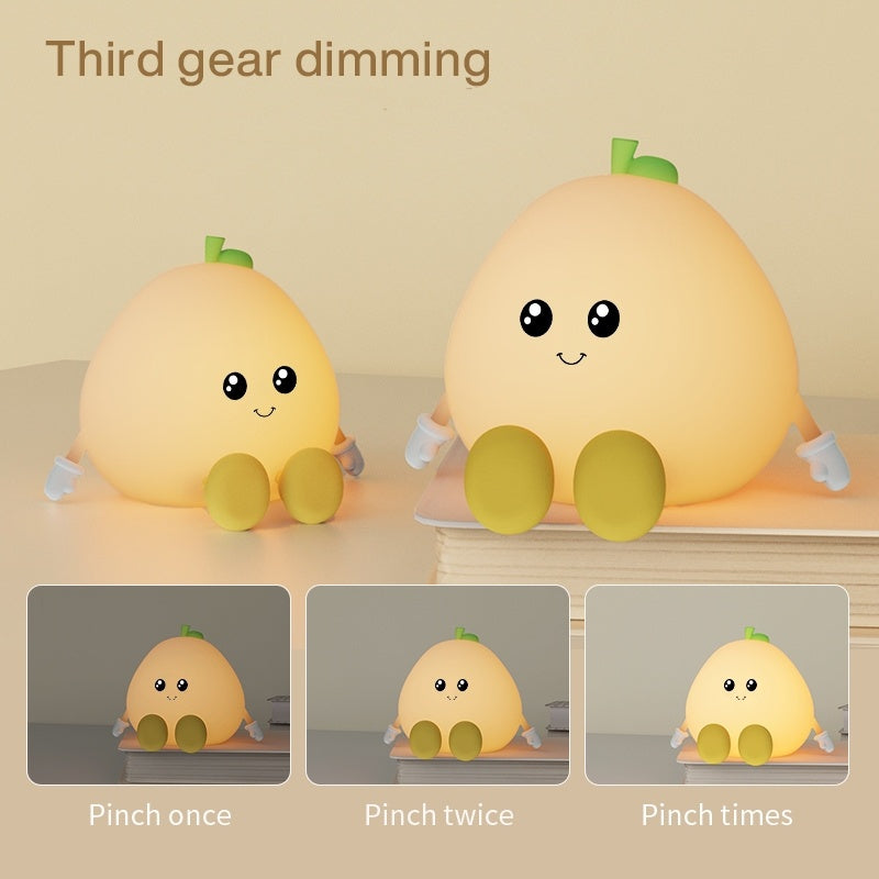 New pomelo Silicone Night Light, Colorful Color Change, Can Be Used as a Phone Holder, Unique and Warm Home Gift, Valentine's Day, Birthday Gift