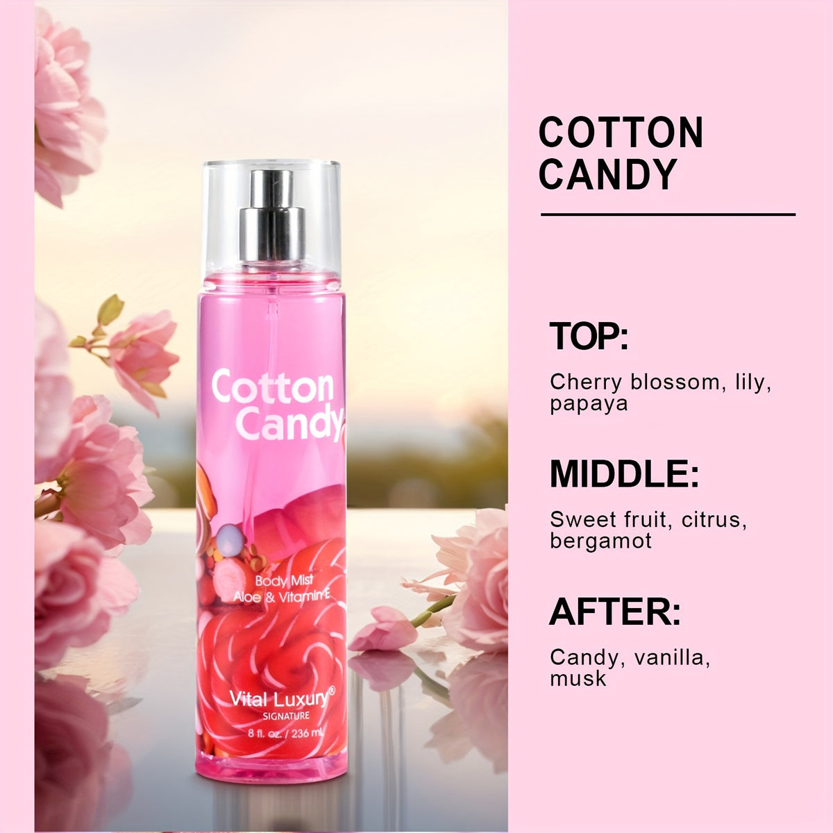 8Fl.oz Luxury Floral Fruity Perfume Body Mist For Women - Long-Lasting Feminine Fragrance With Blossom & Berry Notes, Romantic Day To Night Scent, Elegant Eau De Toilette Mist | The New Women'S Perfume