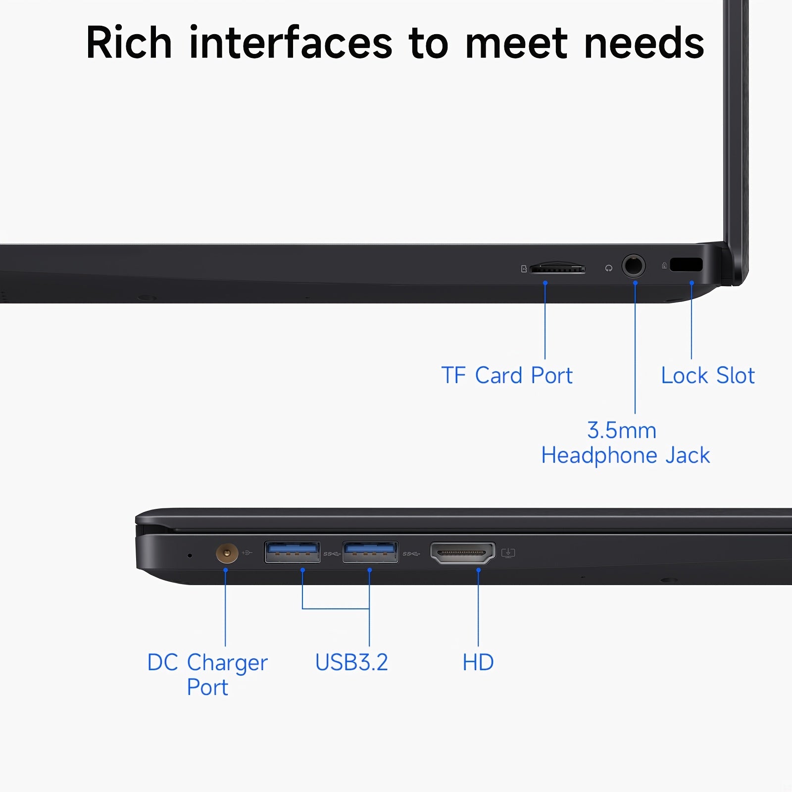 Student Laptop, 14-inch HD IPS Screen, Intel® Celeron® N Series Synthetic Gemstone Lake N4000 Processor, 8GB RAM LPDDR4, 256GB SSD, 4800mAh Battery, Dual-Stereo Speakers - Holiday Gift for Family & Friends, Mini Laptop, Sma
