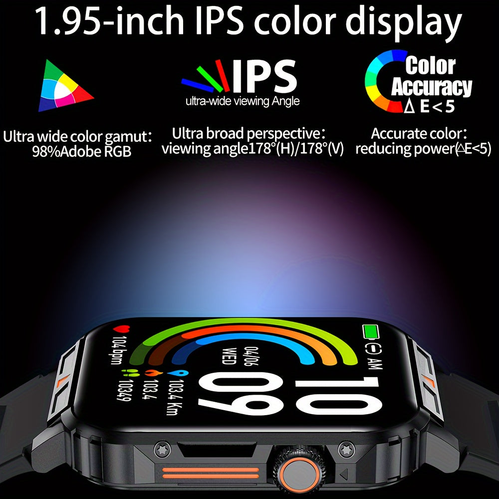 SENBONO New Smart Watch for Men, Wireless Call Smartwacth, 340mAh Large Battery, Information Push and Read, Custom Watch Face, Sport Smart Watch for Phone