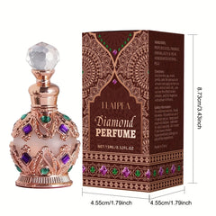 15ml/0.5oz Dubai-inspired Arabic Women's Perfume Oil: Classic Golden, Long-lasting Alluring, Crown Premium Dropper, Fresh Floral (lemon, Vanilla, Jasmine, Rose, Amber & Musk), Plant-based, for Dates/parties/daily Use, Great G