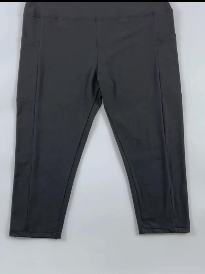 3pcs Set, Standard Size High Waist 7-point Women's Pants with Practical Side Pockets, High Elastic Body Shaping Leggings, Super Soft Tummy-controlling, Non-see-through Shorts.