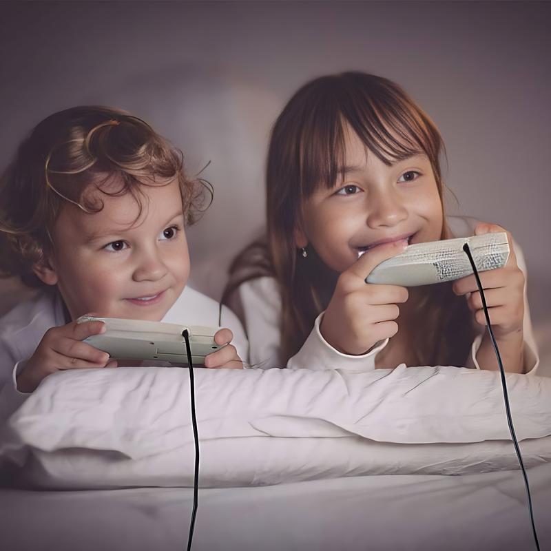 Best home Gift -Wired mini game console classic nostalgic double fight retro home red and white machine-Best holiday gift -The perfect gift for families and children