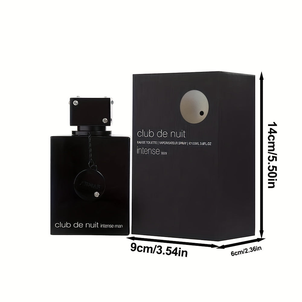 Amarf Club De Nuit Intense - Luxurious Men's Perfume with Super Texture, Long-Lasting Cologne, Light Perfume Spray - Perfect Gift for Him at Christmas, Ideal for Men and Boys, New Upgrade with Unique Fragrance