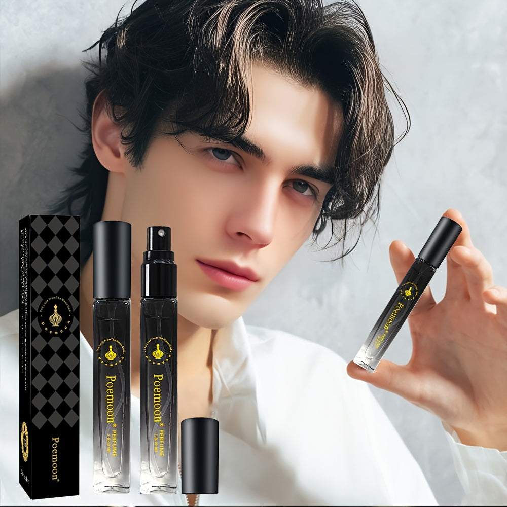 Men's Perfume - Long-Lasting Sexy Cologne, Alcohol-Free & Formaldehyde-Free Formula, Sexy Allure Scent for Dating, Business, Parties - Ideal Birthday/Holiday Gift for Him in Elegant Dark Grey/Red Gradient Bottle, Business Col