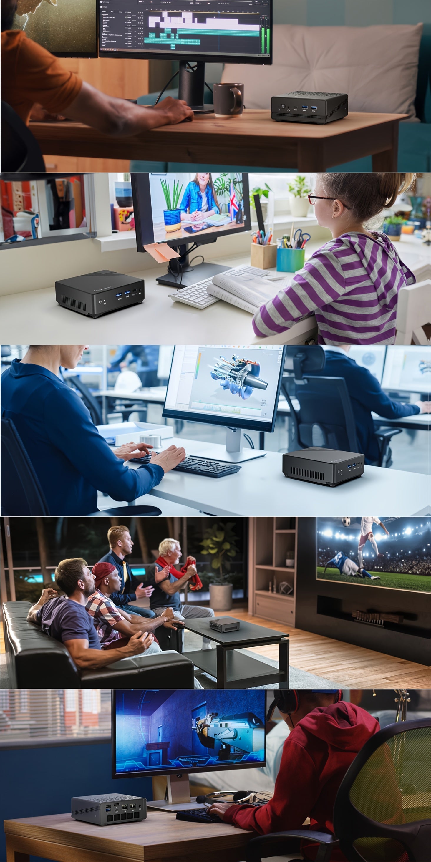 ADREAMER Librabox10 Mini PC Windows 11, Intel N95(Up To 3.4GHz) Micro PC, 8GB 16GB DDR5 RAM 1TB M.2 SSD Mini Desktop Computer, 4K Dual Display/USB/WiFi/BT/RJ45 Ethernet For Home/Office.