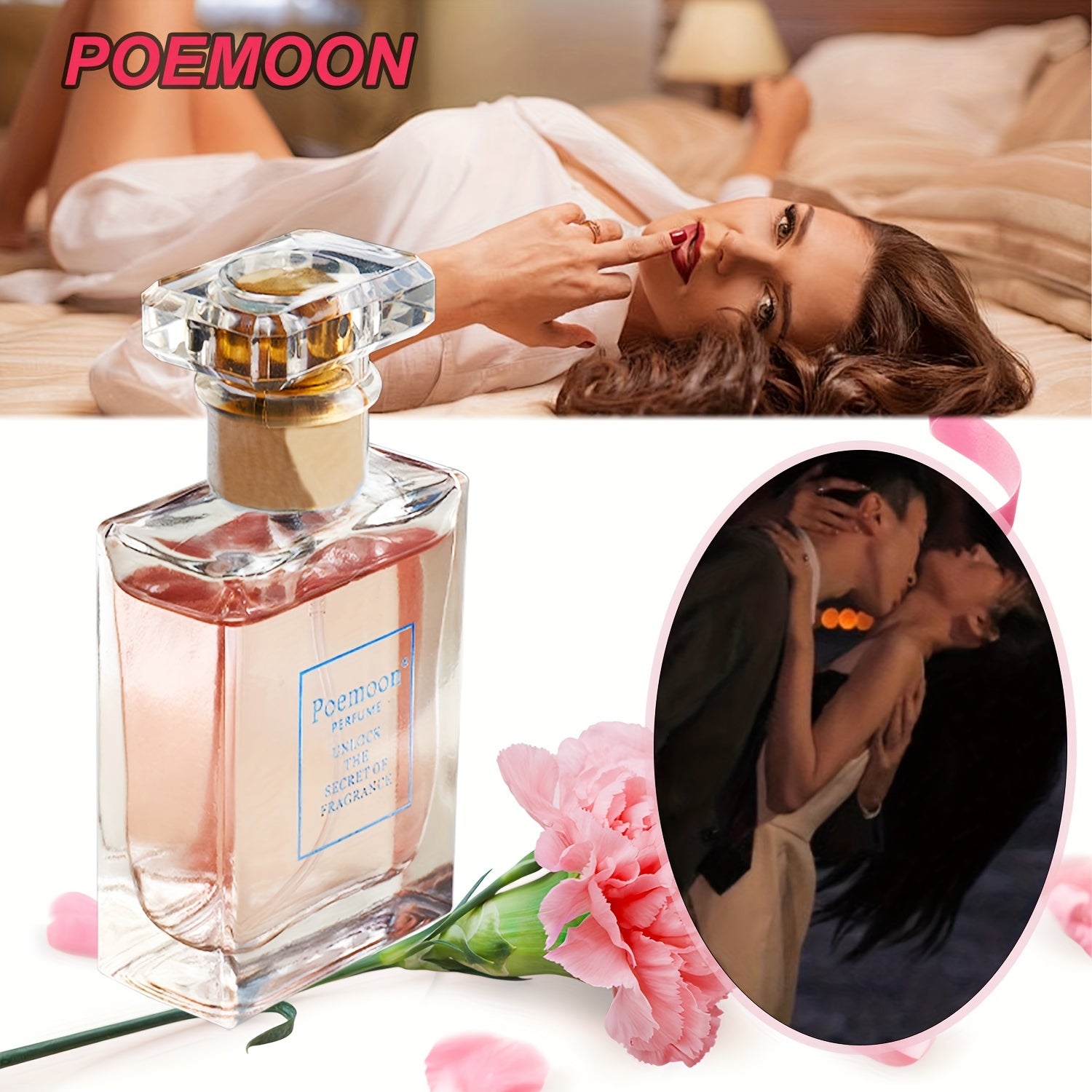 Poemoon Women Perfume, Body & Hair Perfume Mist, an excellent perfume loved by women, Hot Perfume lncreaseIntimacy Specially Designed For Women, Elegant and Romance, Long Lasting Fragrance Portable-Gift