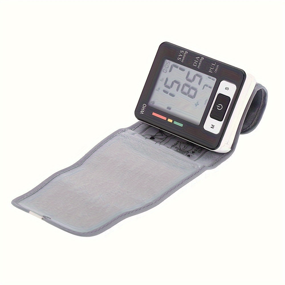 CHANG KUN Premium Wrist Blood Pressure Monitor With Pulse Heart Rate, Blood Pressure Machine With Large LCD Display - Digital Automatic Blood Pressure Wrist Cuff And Carrying Case Included, Health Monitoring For Adult And Old