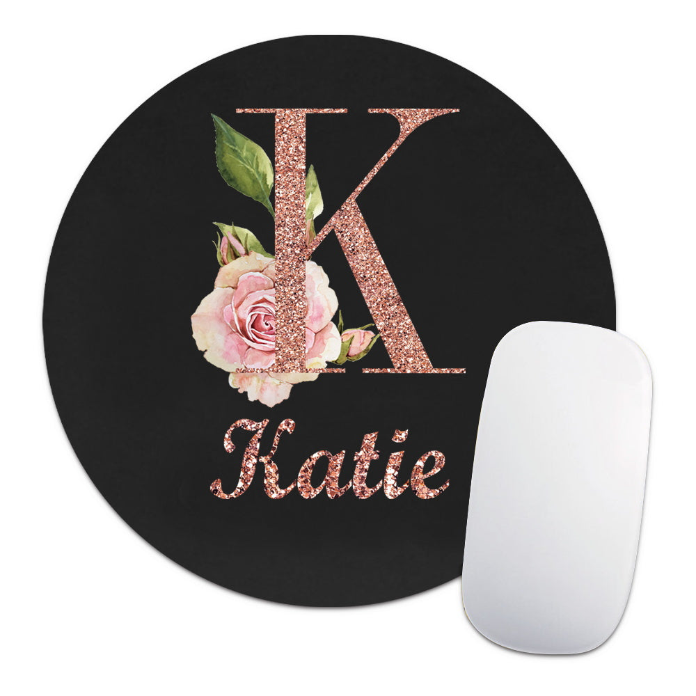 Personalized Customized Name Faux Leather Mouse Pad Durable Laptop Gaming Mousepad Customized Products Multifunctional Notebook Computer Game Mouse Pad Wear-resistant High-Grade Desk Mat PC Mouse Pad Personal Tailor