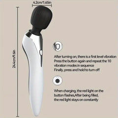 Handheld Cordless Personal Stick Massager, Neck Back Shoulder Waist Leg Muscle Massager, Portable Full Body Massager, Tension Relieving, Rechargeable Body Massager