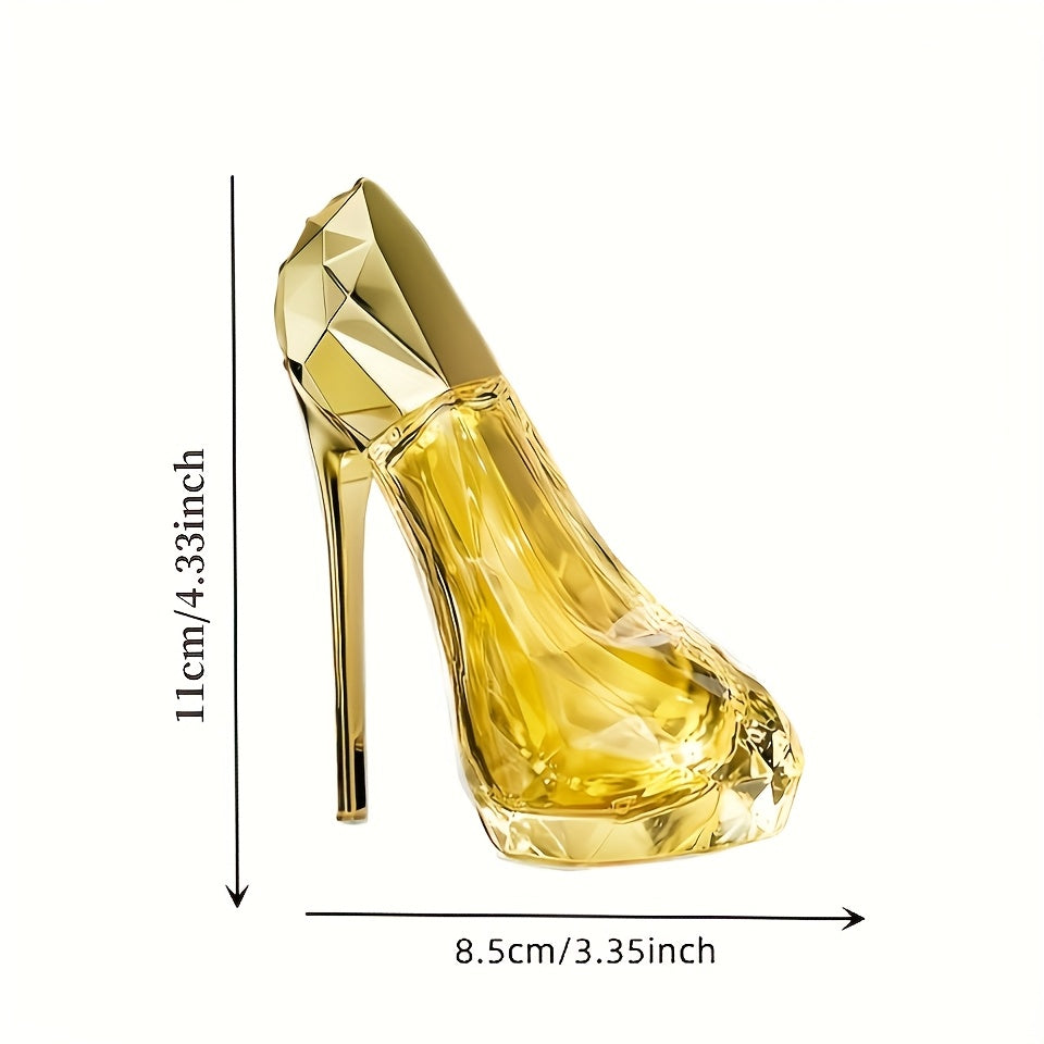 1.01oz Perfume for Women, High Heel Shape Orange Fragrance Spray - Long Lasting Citrus Fragrance, Musk Perfume for Women, Good Fragrance, Formaldehyde Free, Elegant Golden Cap, Perfect Valentine's Day Gift for Women And s
