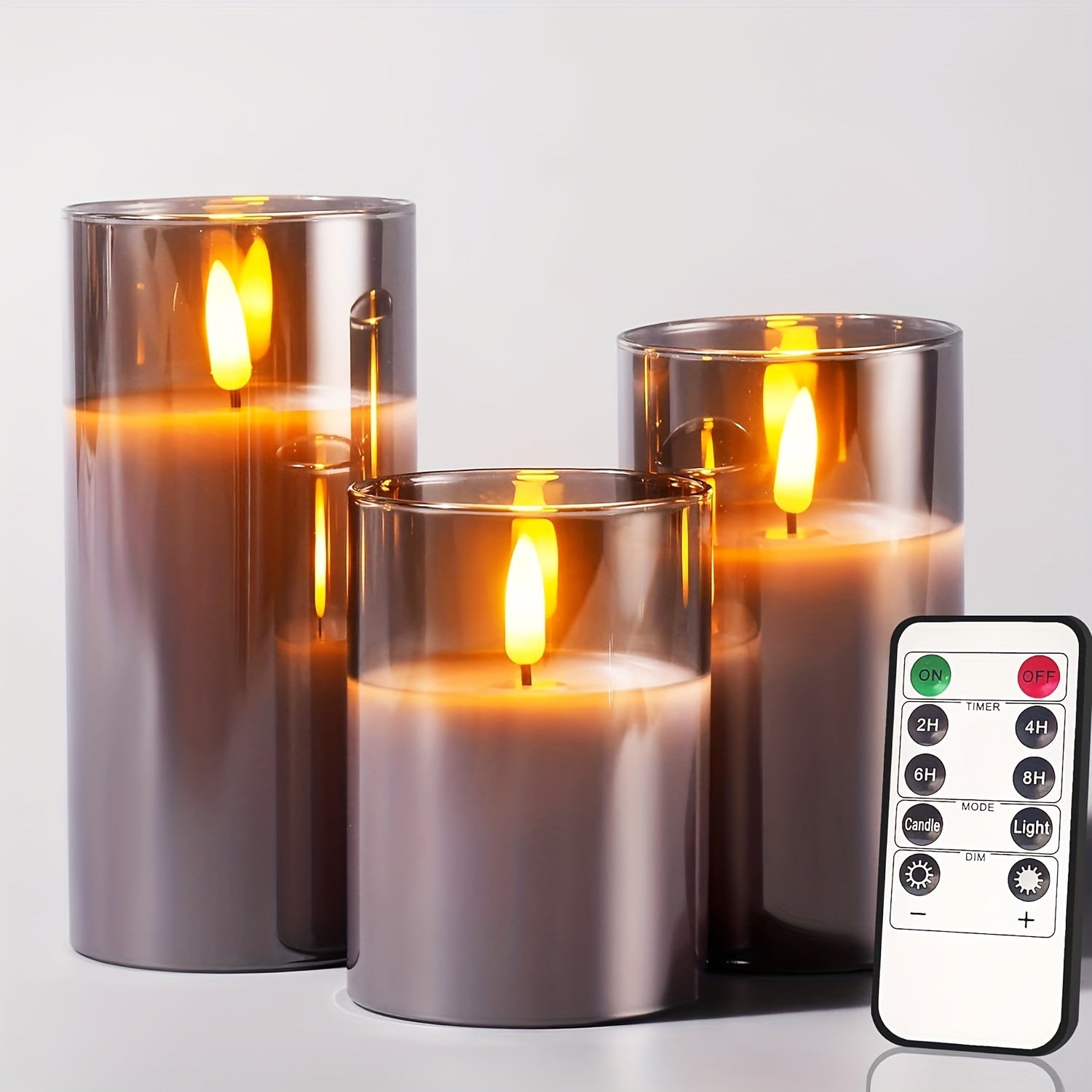 Remote Control Set LED Electronic Candle Light, Holiday Romantic Atmosphere Decorative Lamp, Smokeless Electronic LED Candle, Wedding, Proposal, Christmas, Valentine's Day, Company Party