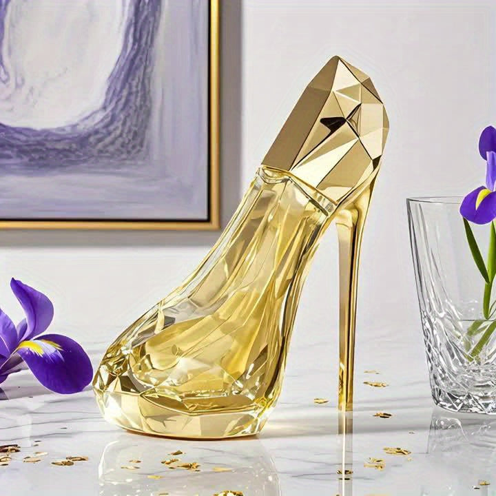 1.01oz Perfume for Women, High Heel Shape Orange Fragrance Spray - Long Lasting Citrus Fragrance, Musk Perfume for Women, Good Fragrance, Formaldehyde Free, Elegant Golden Cap, Perfect Valentine's Day Gift for Women And s