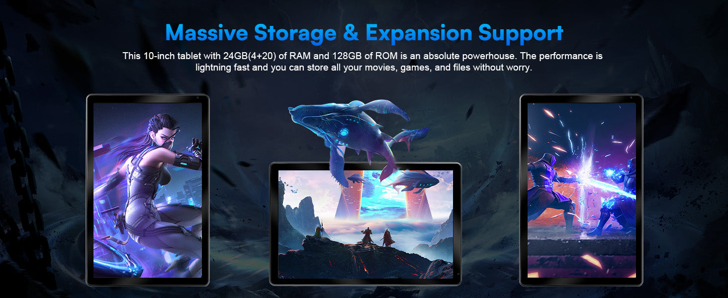 Tablette Android 15 A523, 10 pouces, 8 cœurs, 24 go + 128 go, extension 1 to, WiFi 6, 5mp + 8mp, stylet, clavier, souris, casque, PC, ensemble de coussinets