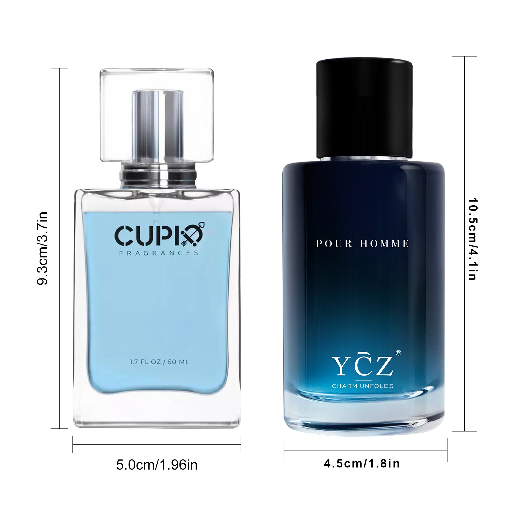 [Stylish Men's Perfume] Long Lasting, Stylish Men's Perfume, 1pc/2pcs, Spray to Exude Masculinity, Fresh Citrus Cologne, Attractive to Women, Glamorous Scent, A Must Have for Dating, Perfect Valentine's Day Gift, 1.7oz. Per B