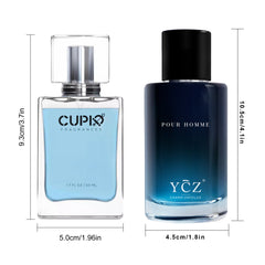 [Stylish Men's Perfume] Long Lasting, Stylish Men's Perfume, 1pc/2pcs, Spray to Exude Masculinity, Fresh Citrus Cologne, Attractive to Women, Glamorous Scent, A Must Have for Dating, Perfect Valentine's Day Gift, 1.7oz. Per B
