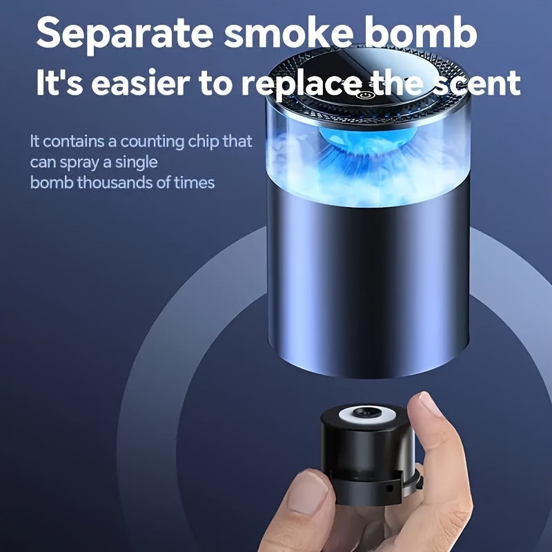 2024 New 360° Automatic Smart Car Aromatherapy Diffuser with Adjustable Intensity, Surround Fragrance Spray, and Atmosphere Light for Home, Automobiles, and Small Spaces