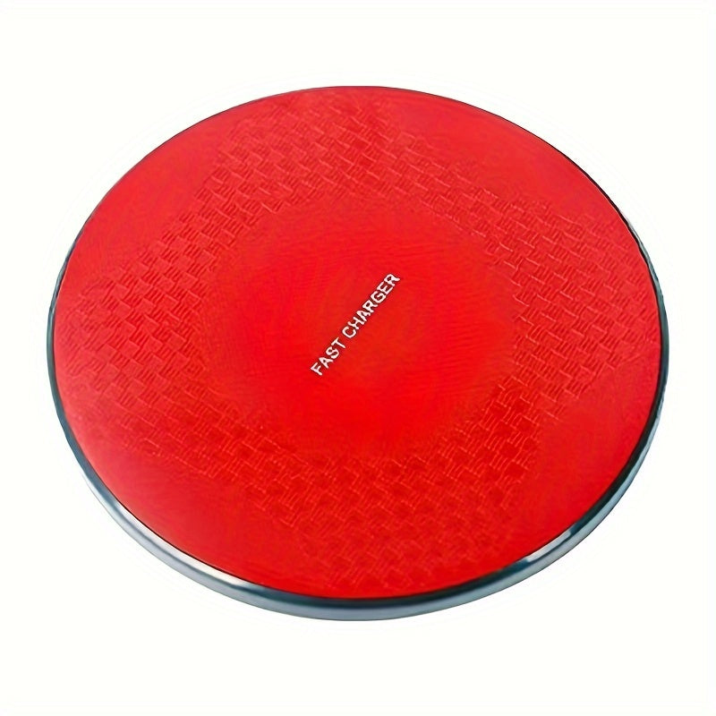 1pc Y9 10W Fast Wireless Charger, USB-Powered with Charging Indicator, Universal Compatibility for Phone 15/14/13/12/11 Pro Max/XR/XSMAX/X/8Plus, ABS Plastic, Portable &amp; Desktop-Friendly