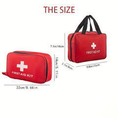 188-Piece Comprehensive First Aid Kit For Outdoor Adventures - Portable, Ideal For Hunting, Hiking & Camping, Includes Scissors & Tweezers