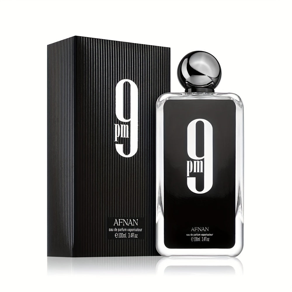 100ML (3.4 OZ) 9PM EDP Men's Perfume - Invigorating Peppermint Scent, Long-Lasting Fragrance, Seductive Dating Charm Cologne for Men and Women - Everyday Wear, Perfect Gift