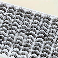 48 Pairs of Artificial Mink False Eyelashes, Fluffy and Natural Curl, Thick and Messy, Suitable for Daily Work and Party Eye Makeup - Mother's Eye Makeup Set, Makeup Tools