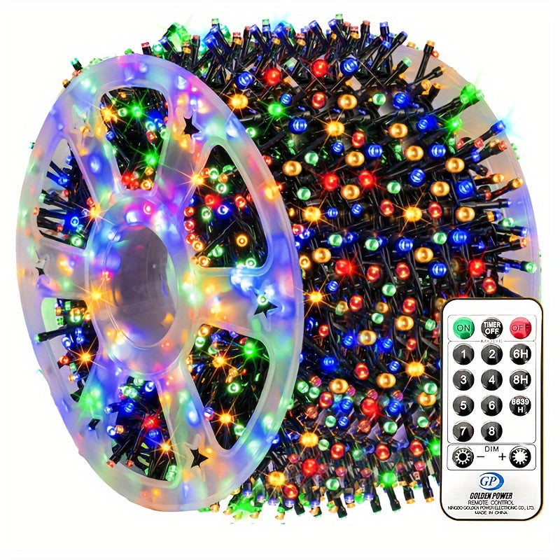 900LED 295FT Outdoor Christmas String Lights, Plug in Fairy Light with Remote Control 8 Modes &amp; Timer, Decoration for Home Garden Yard Xmas Wedding