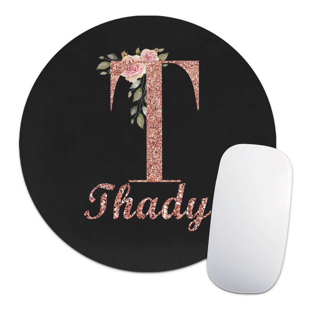 Personalized Customized Name Faux Leather Mouse Pad Durable Laptop Gaming Mousepad Customized Products Multifunctional Notebook Computer Game Mouse Pad Wear-resistant High-Grade Desk Mat PC Mouse Pad Personal Tailor