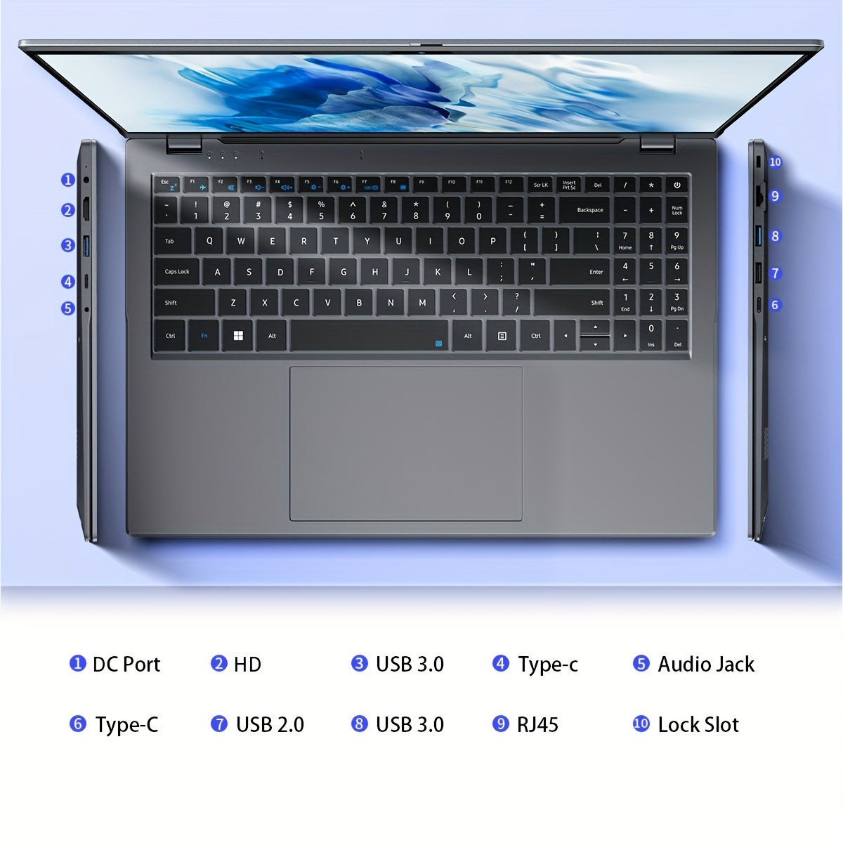 CHUWI HeroBook Plus Windows 11 Laptop, 15.6" 1920*1080 FHD IPS Display, 8GB DDR4 256GB SSD 1TB SSD Expand, Intel N4020, HD Interface, RJ45, 2.4G/5G WiFi, Webcam, USB-A, Type-C, Headphone Jack, NoteBook Computer