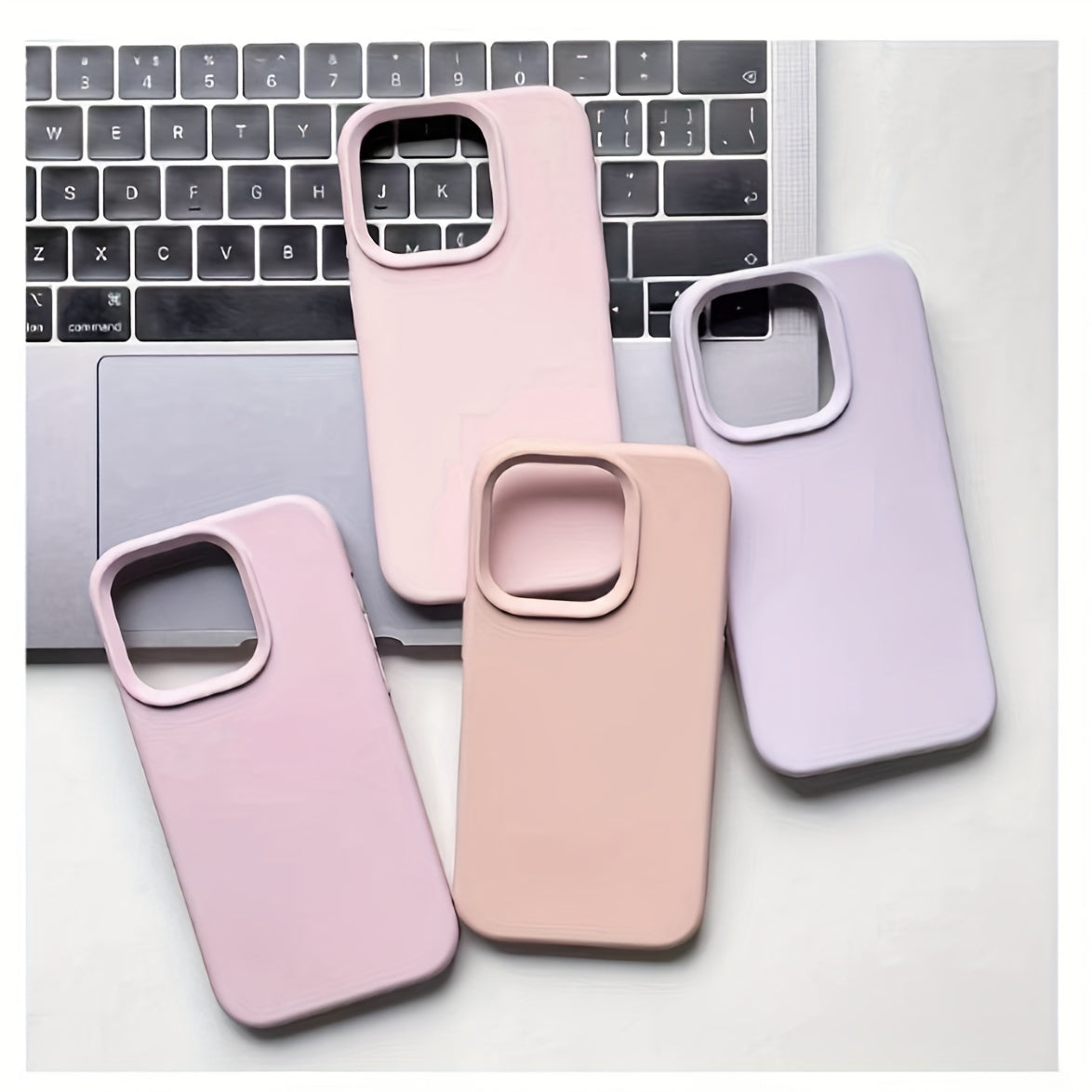 Premium Liquid Silicone Phone Case - Durable &amp; Shockproof Protection for iPhone Series - Anti-Slip, Flexible, and Slim-Fit Design