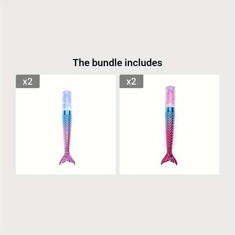 Mermaid Color Changing Lip Gloss, Moisturizing And No Discolored Lip Stain, Lightweight Lustrous Dewy Texture Lip Glaze Valentine's Day Gifts