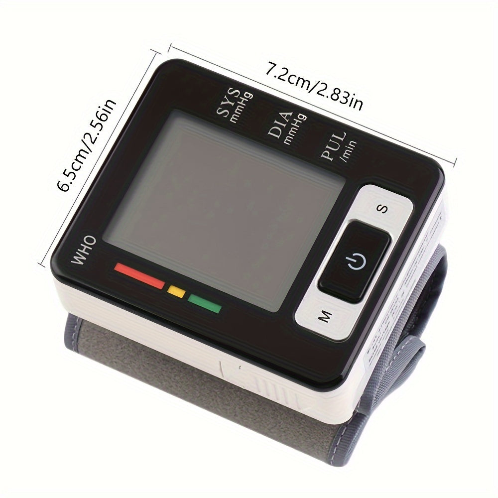 CHANG KUN Premium Wrist Blood Pressure Monitor With Pulse Heart Rate, Blood Pressure Machine With Large LCD Display - Digital Automatic Blood Pressure Wrist Cuff And Carrying Case Included, Health Monitoring For Adult And Old