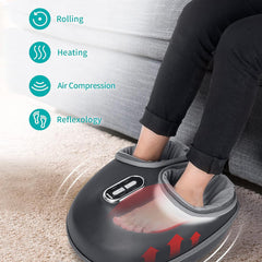Nekteck Shiatsu Foot Massager Machine with Heat Deep Kneading Air Compression Body Massager and Muscle Relax for Home or Office Use, As A Gift For Parents Mother's Day