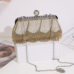 Heavy Industry Tassel Dinner Clutch Chinese Style