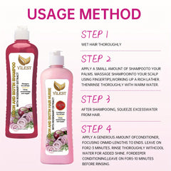 YILEST 2-bottle Onion Bio-Shampoo Set Rosemary Shampoo And Conditioner, Smoothing, Cleaning Hair - Soft And Shiny, for damage Hair, Shampoo for All Hair Types - Hair Moisturizing, Not Greasy, Christmas Mother Holiday Gift