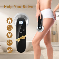 2.0 Upgrade Handheld Body Massager - Multiple Options to Choose From USB Charging, Odorless, Handheld, for Belly, Waist, Arms, Thighs And Legs - Ergonomic Body Massager with Digital Display, Perfect for Holiday Gifts