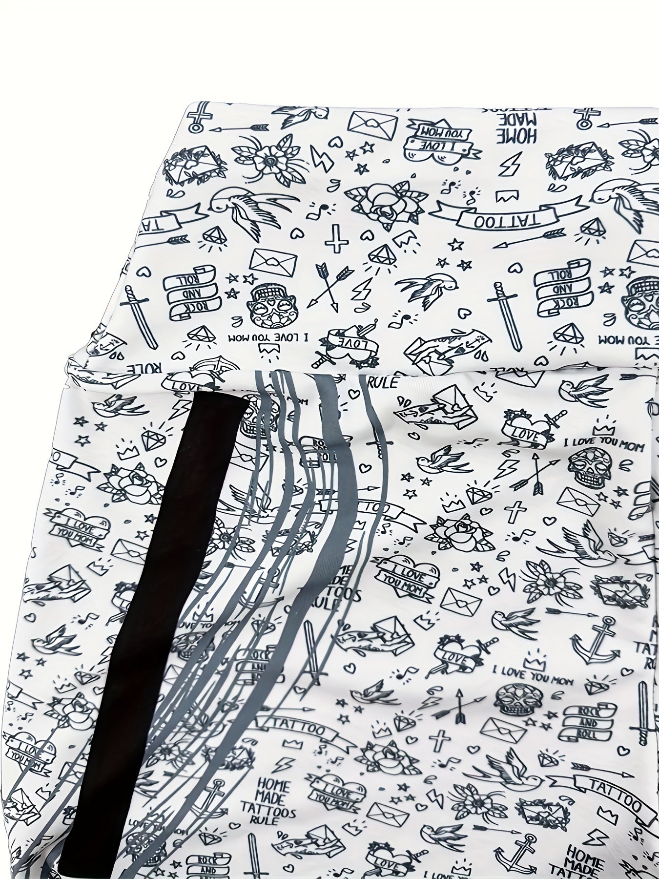 Autumn And Winter Super All-in-one Fashion Small Icon Printed Women's Pants Home Casual Outing Date Elastic Comfort High Waist Hip Lift Waist Yoga Pants