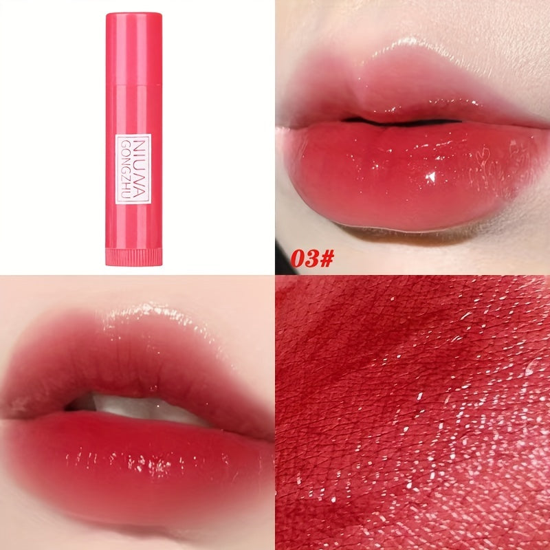 3 Colors Lipstick, Long-lasting Highly Colorful Rendering Waterproof Lip Gloss, Moisturizing And Hydrating Lip Balm, 1pc And 3pcs Ladies Makeup Set Contain Plant Squalane