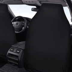 1pc Stylish Spider Web Black and White Print Universal Fit Car Driving Seat Cover - Waterproof, Easy to Install, Perfect for Halloween and Christmas Gift Ideas